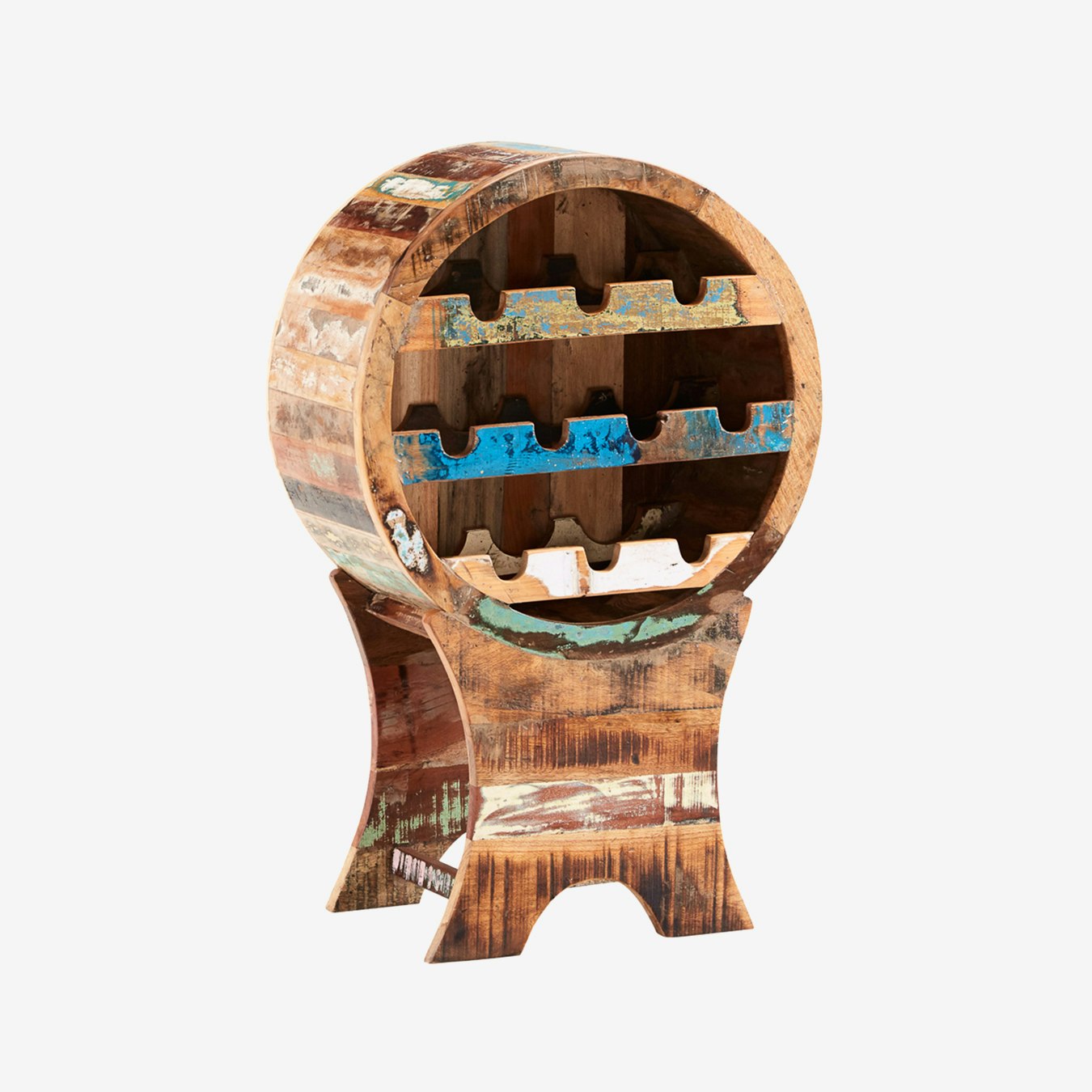 Reclaimed Wood Wine by Indian Hub Fy